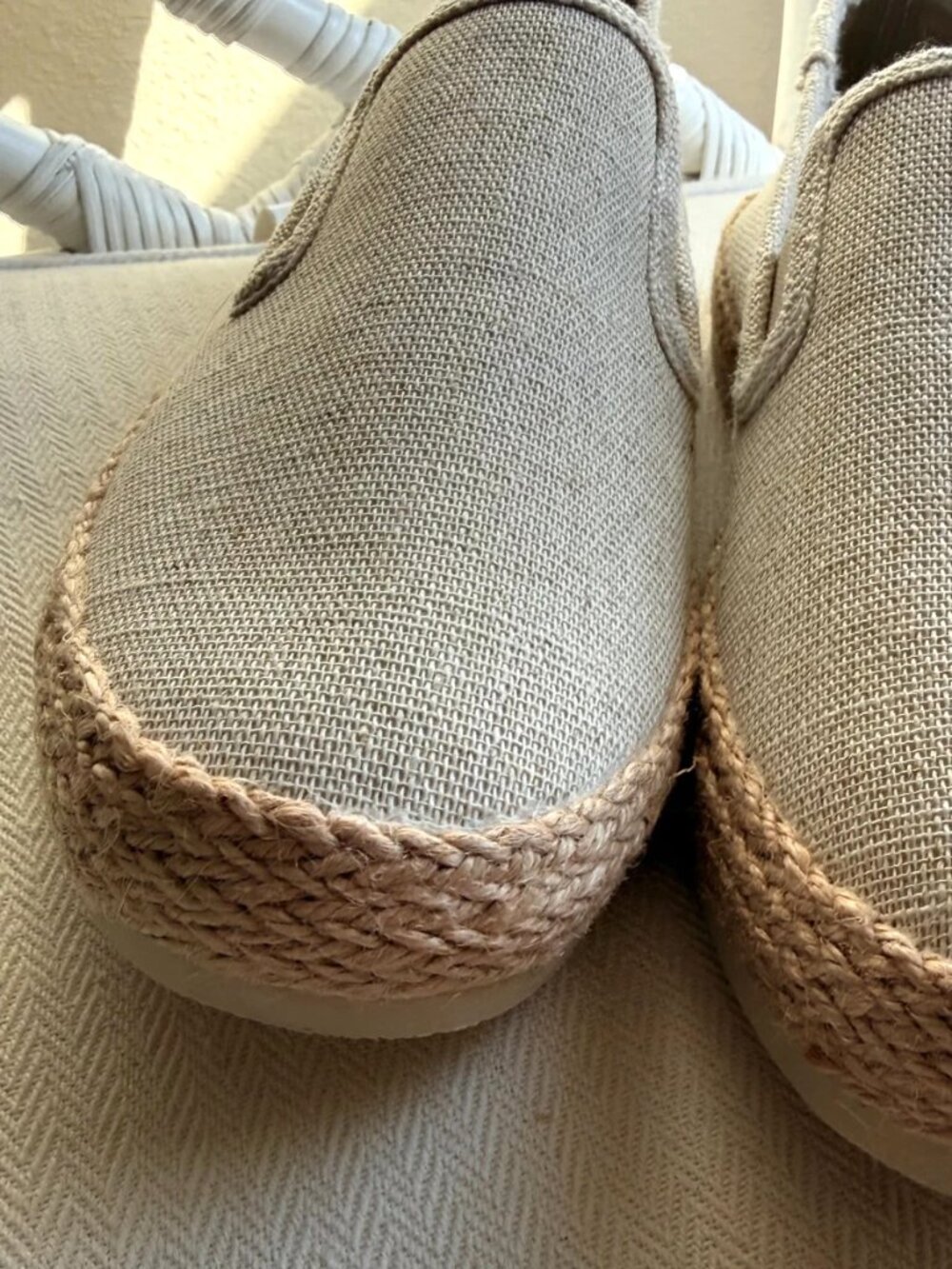Esprit Nadine Women's Espadrille Slip On Canvas Crochet Beige Size 8.5 NWOB - Picture 8 of 13